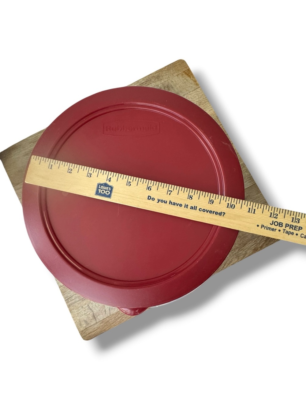 Rubbermaid 1.6 Gallon Round Food Storage Container Red Lid 401B 2 - Picture 2 of 7